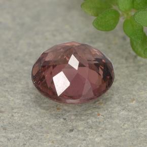 Granato malese naturale rosa da 0,99 ct, taglio rotondo, VS