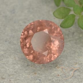 Granato malese Rosa medio naturale da 0.77 ct, Rotondo, VS