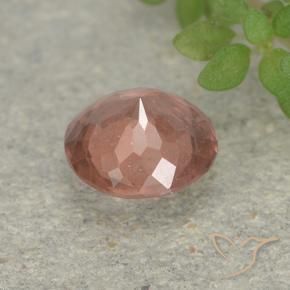 Granato malese Rosa medio naturale da 0.77 ct, Rotondo, VS