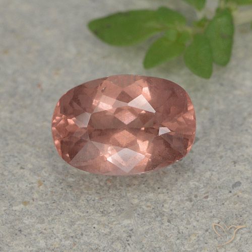 0.98ct Naturale Rosa rossastra Granato malese, Cuscino, VS