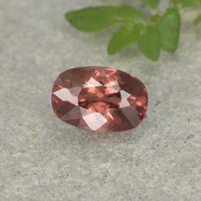 Granato malese Rosso mattone naturale da 0.57 ct, Taglio a cuscino, VS