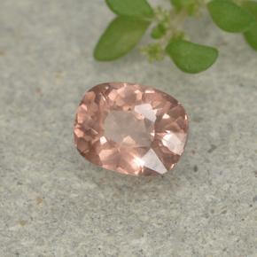 Granato malese naturale rosa da 0,46 ct, taglio a cuscino, VS