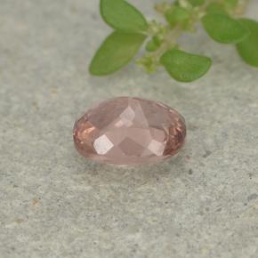 Granato malese naturale rosa da 0,46 ct, taglio a cuscino, VS