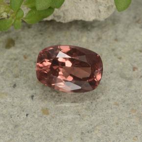 Granato malese naturale rosa da 0,78 ct, taglio a cuscino, VS
