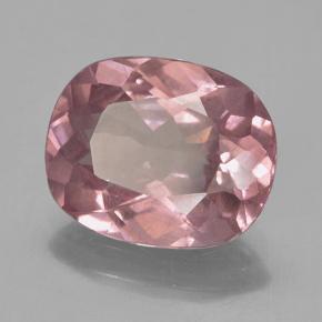 Granato malese naturale rosa da 3,84 ct, taglio a cuscino, VS