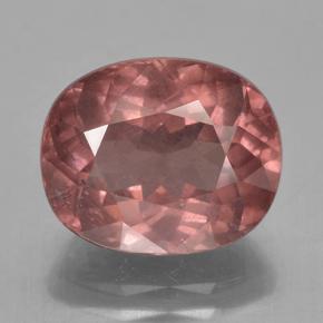Granato malese Rosa scuro naturale da 6.61 ct, Taglio ovale, VS