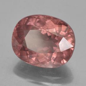 Granato malese Rosa scuro naturale da 6.61 ct, Taglio ovale, VS