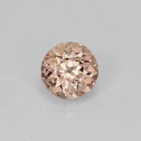 Granato malese Color champagne naturale da 1.44 ct, Taglio rotondo, VS