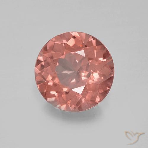 Granato malese Rosa medio naturale da 1.63 ct, Taglio rotondo, VS