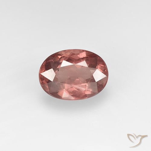 1.65ct Naturale Rosso mattone chiaro Granato malese, Ovale, VS, Photo A