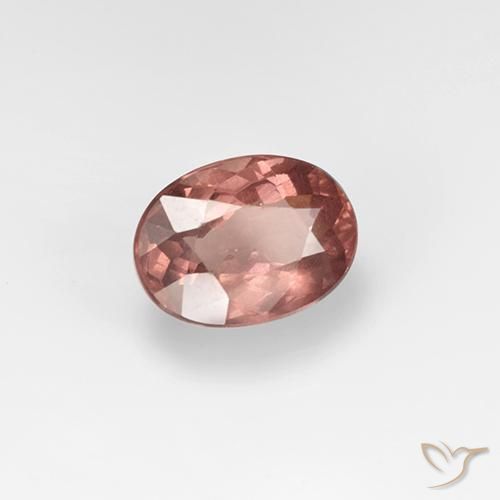 Granato malese Rosso mattone chiaro naturale da 1.65 ct, Ovale, VS