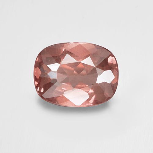 Granato malese naturale rosa da 1,35 ct, taglio a cuscino, VS