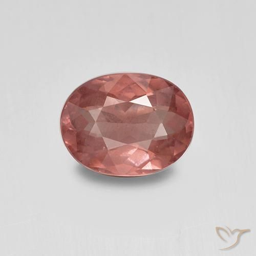 Granato malese naturale rosa da 1,32 ct, taglio ovale, VS