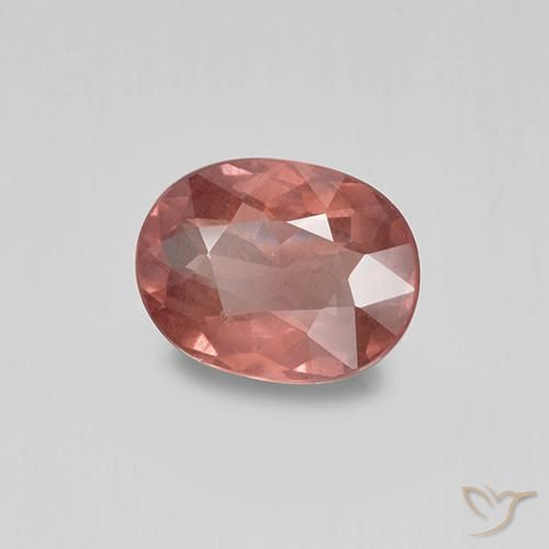 Granato malese naturale rosa da 1,32 ct, taglio ovale, VS