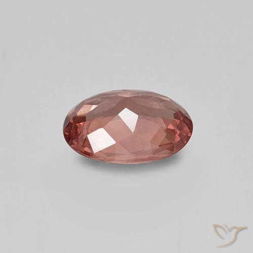 Granato malese naturale rosa da 1,32 ct, taglio ovale, VS