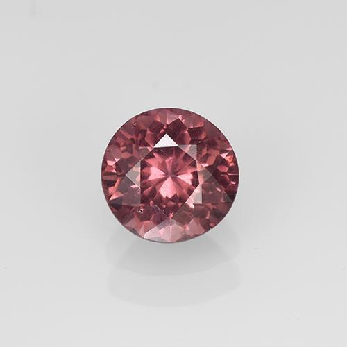 Granato malese Rosso violaceo naturale da 1.11 ct, Taglio rotondo, VS