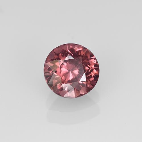 Granato malese Rosso violaceo naturale da 1.11 ct, Taglio rotondo, VS