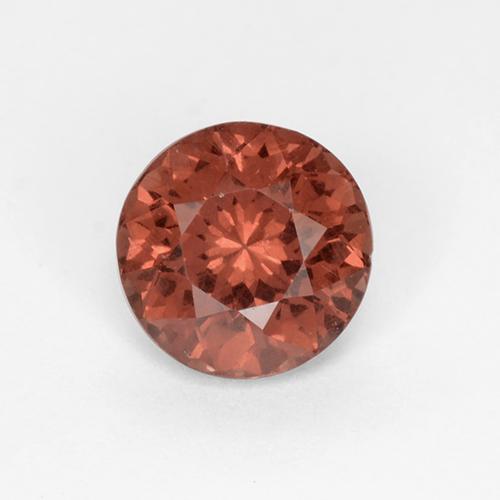 Granato malese Rosso caldo naturale da 1.18 ct, Taglio rotondo, VS