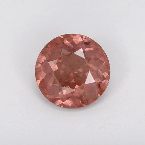 Granato malese Rosso medio naturale da 1.27 ct, Taglio rotondo, VS