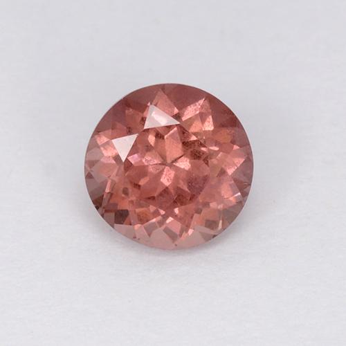 Granato malese naturale rosa da 0,75 ct, taglio rotondo, VS