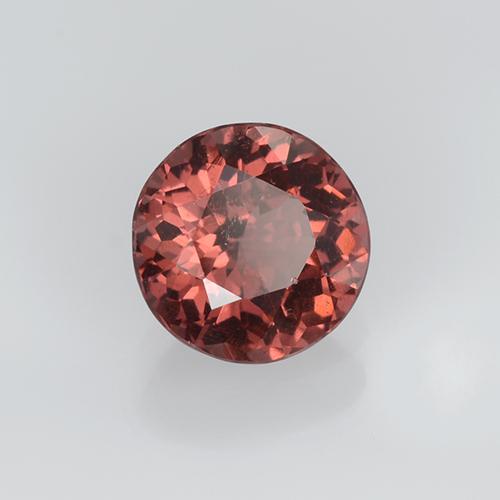 Granato malese naturale arancione da 0,94 ct, taglio rotondo, VVS-VS