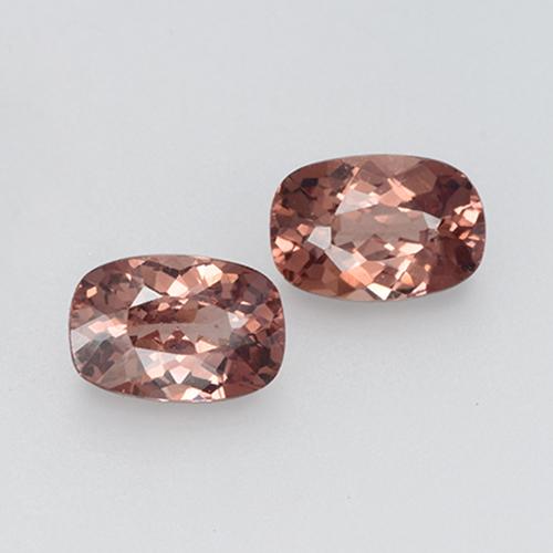 Gemme di Granato malese Color rosa naturale da 1.24 ct, Taglio a cuscino, VVS-VS