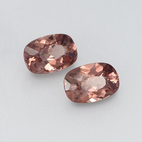 Gemme di Granato malese Color rosa naturale da 1.24 ct, Taglio a cuscino, VVS-VS