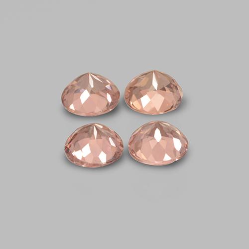 Granato malese naturale arancione da 1,98 ct, taglio rotondo, VS