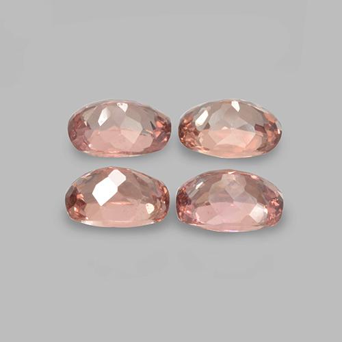 Granato malese naturale rosa da 2,64 ct, taglio a cuscino, VVS-VS