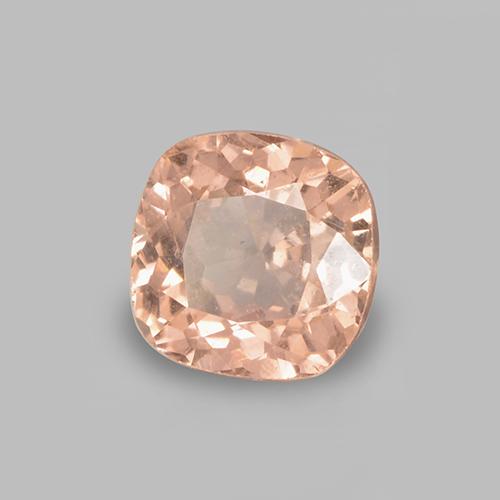 Granato malese naturale rosa da 0,49 ct, taglio a cuscino, VS