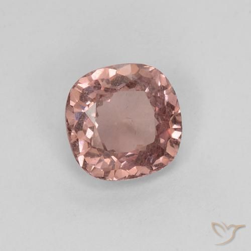 Granato malese naturale rosa da 0,58 ct, taglio a cuscino, VS