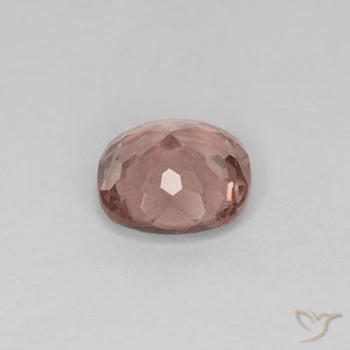 Granato malese naturale rosa da 0,58 ct, taglio a cuscino, VS