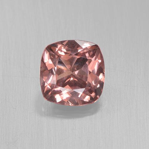 Granato malese naturale rosa da 0,51 ct, taglio a cuscino, VS