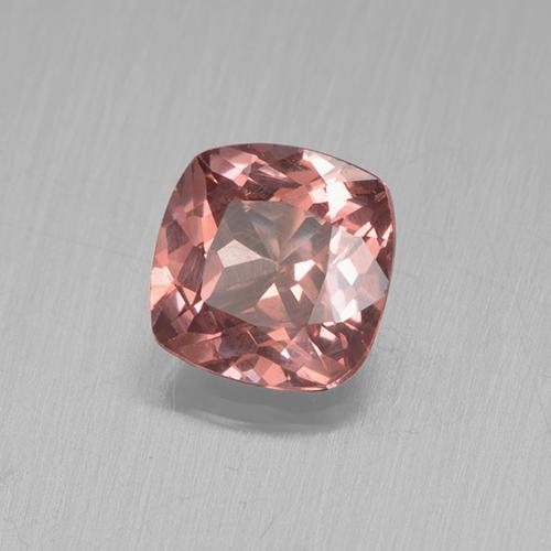 Granato malese naturale rosa da 0,51 ct, taglio a cuscino, VS