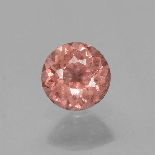 Granato malese naturale rosa da 0,40 ct, taglio rotondo, VS