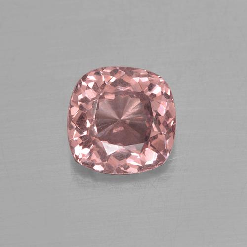Granato malese naturale rosa da 0,56 ct, taglio a cuscino, VS