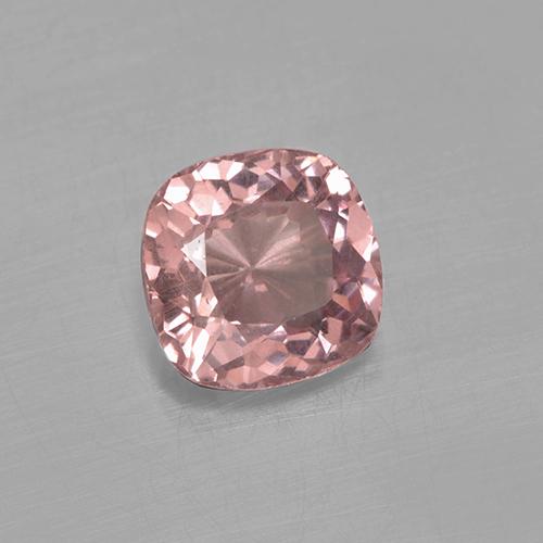 Granato malese naturale rosa da 0,56 ct, taglio a cuscino, VS
