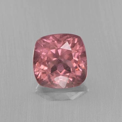 Granato malese naturale rosa da 0,59 ct, taglio a cuscino, VS