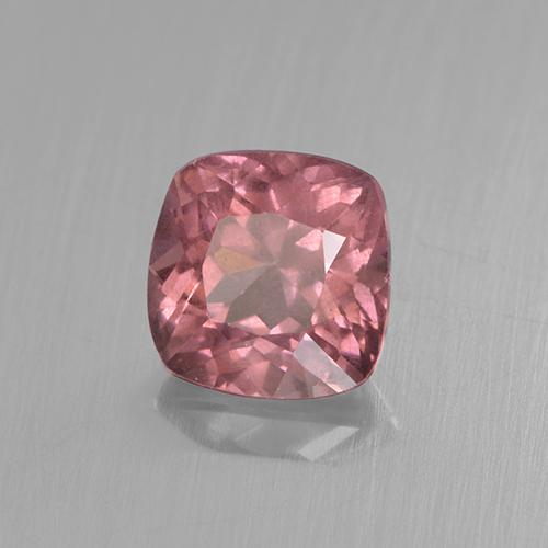 Granato malese naturale rosa da 0,59 ct, taglio a cuscino, VS