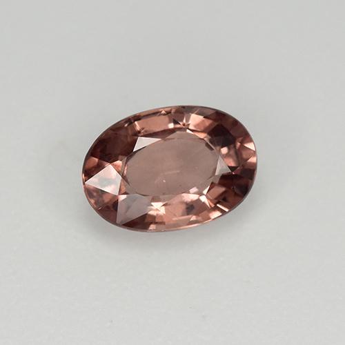Granato malese naturale rosa da 0,68 ct, taglio ovale, VS