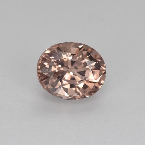 Granato malese naturale arancione da 0,59 ct, taglio ovale, VVS-VS