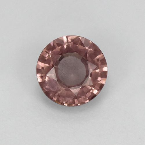 Granato malese naturale rosa da 0,82 ct, taglio rotondo, VS