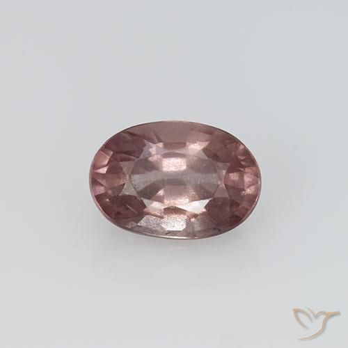 Granato malese naturale rosa da 0,73 ct, taglio ovale, VS