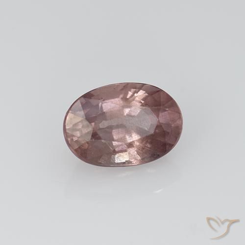 Granato malese naturale rosa da 0,73 ct, taglio ovale, VS