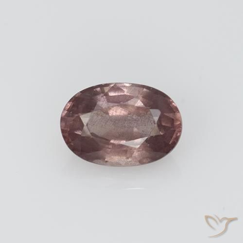 0.70ct Naturale Rosa profondo palissandro Granato malese, Ovale, VS, Photo A