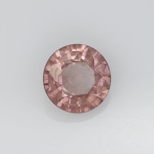 Granato malese Rosa palissandro chiaro naturale da 0.68 ct, Taglio rotondo, VS