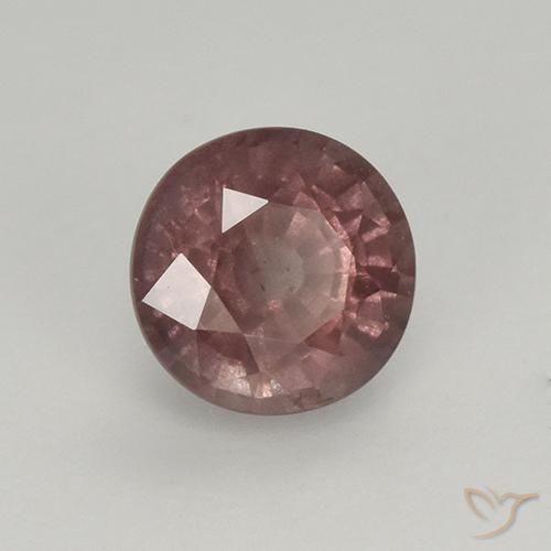 Granato malese Rosso grigiastro naturale da 0.96 ct, Rotondo, VS