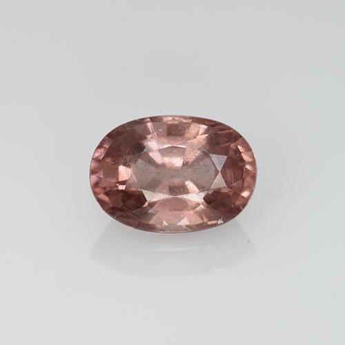 Granato malese naturale rosa da 0,67 ct, taglio ovale, VS