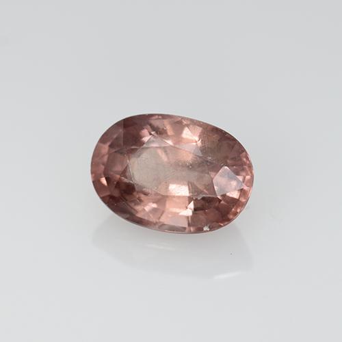 Granato malese naturale rosa da 0,67 ct, taglio ovale, VS