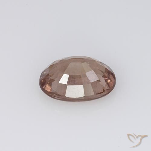 Granato malese Rosso mattone chiaro naturale da 1.12 ct, Ovale, VS